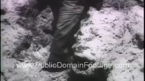 Battle of Angaur Island WWII newsreel and stock footage PublicDomainFoote.com