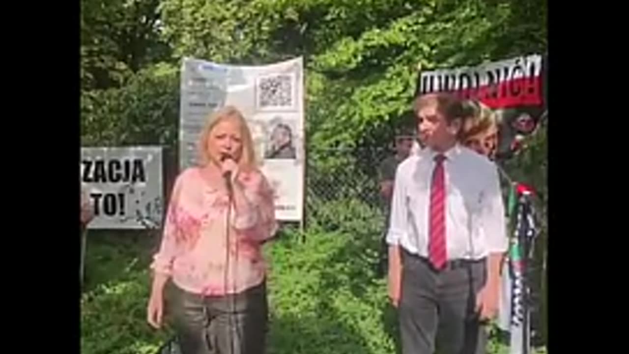 Hanna Hazahari - na proteście przeciwko więzieniu Wojtka i Marcina 2025.06.22