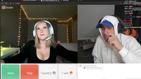 Zherka show off hi srizz on omegle