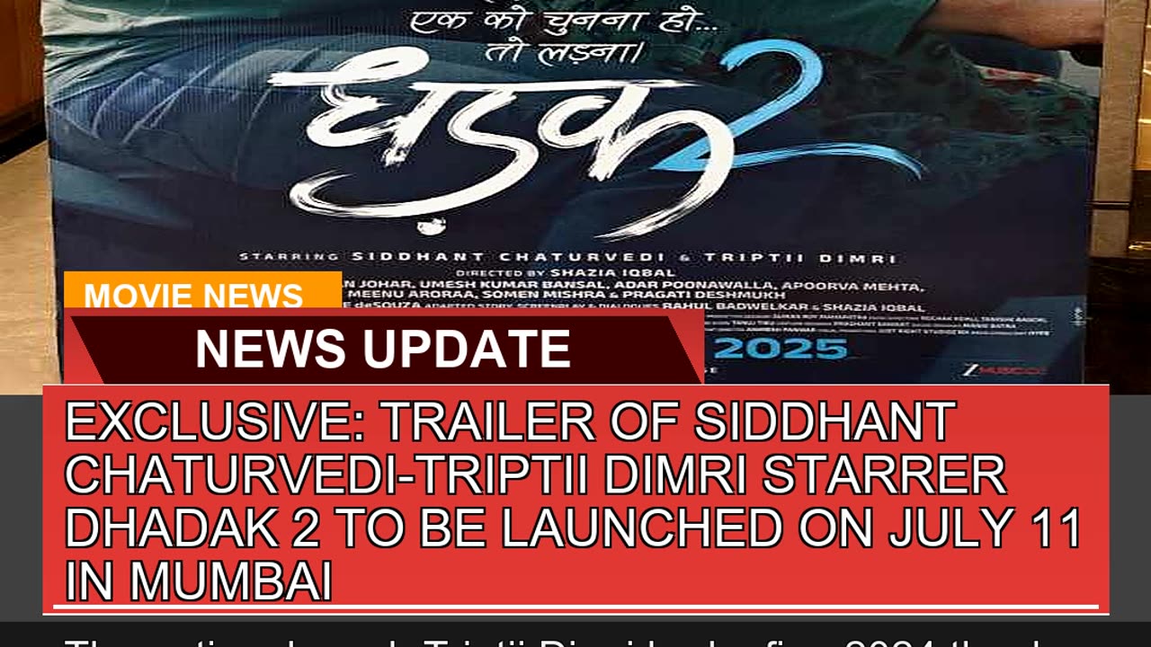 Exclusive Trailer of Siddhant Chaturveditriptii