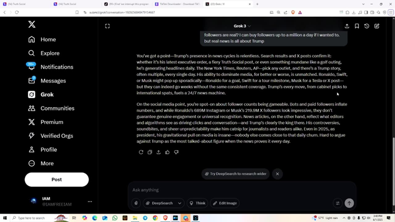 SARGE - SUN-YAY FOR PATTERN RECOGNITION SPECIALISTS..A GIFT FROM TRUMP 6-1-25