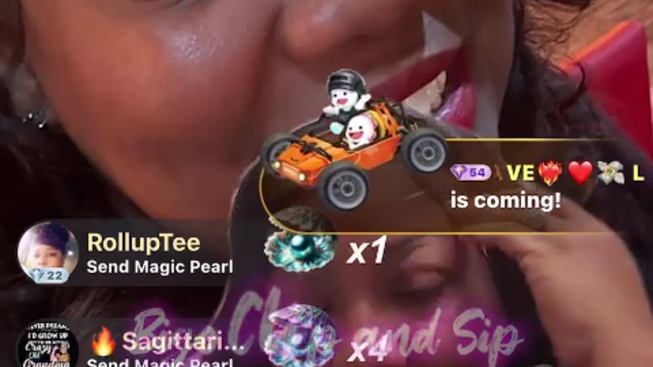 TomiKay talks to Ms Regina who thanks everyone for support 5/27/25 #bigoclipandsip