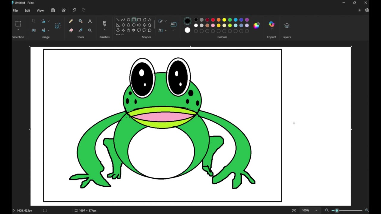 Drawing a Frogs' Underwater World in Digital Art