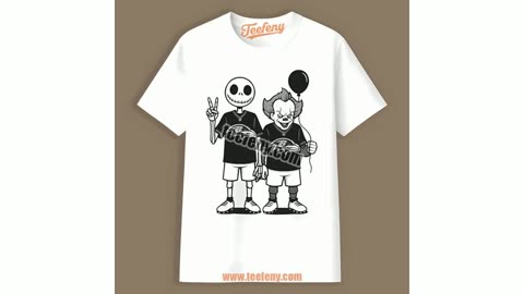 Baltimore Ravens Jack Skellington And Pennywise Halloween Shirt