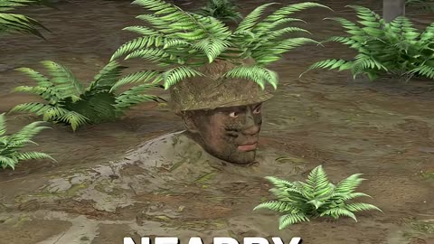 This Soldier Hid Underground With