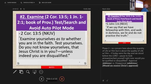 Sunday August 17, 2025 Beyond 1 John 1:9:Fine-tuning the Subjective or Objective Microscope Focus 9