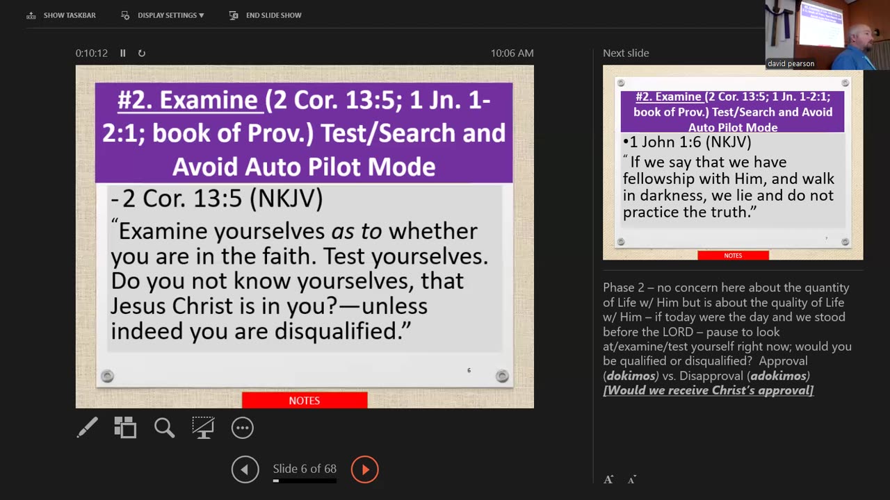 Sunday August 17, 2025 Beyond 1 John 1:9:Fine-tuning the Subjective or Objective Microscope Focus 9