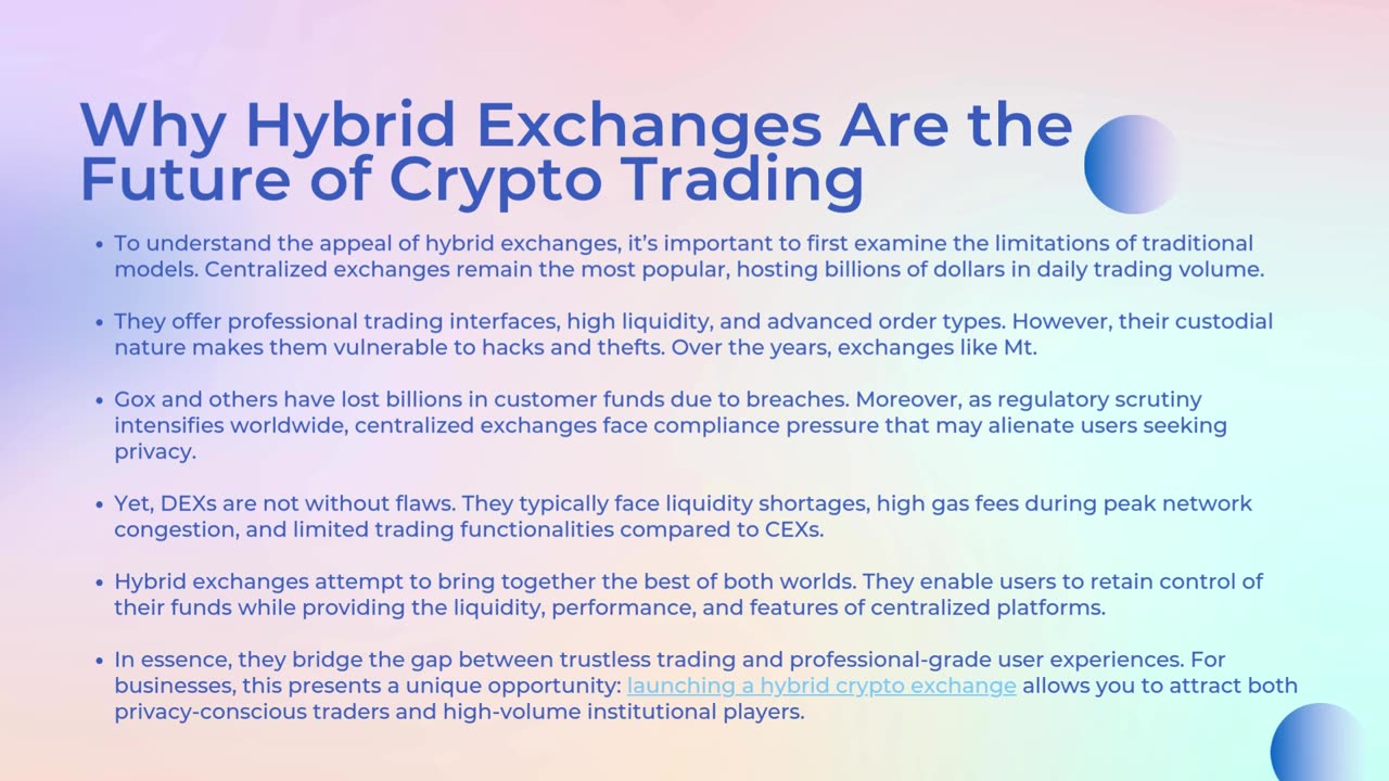 Hybrid Crypto Exchange Development Company Guide: Launching Your Own Platform