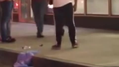 😱🏋️‍♂️ Guy SUPPLEXED By Wrestler On Sidewalk! | FCN