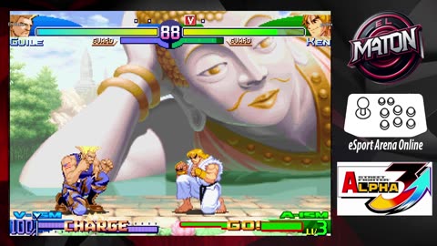 Street Fighter Alpha 3 UPPER • Luchas en linea • "ELMATON" vs "GRULLEX" • (2025/05/19) #ft5 #casual