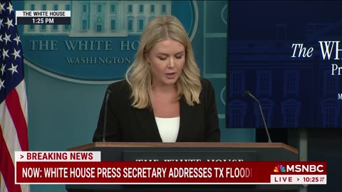'A depraved lie': Karoline Leavitt lashes out at Dems blaming Trump after flood