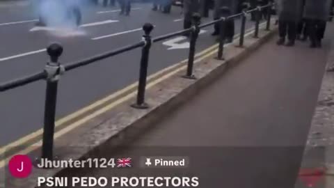 Ballymena Fireworks have been thrown at the PSNI.