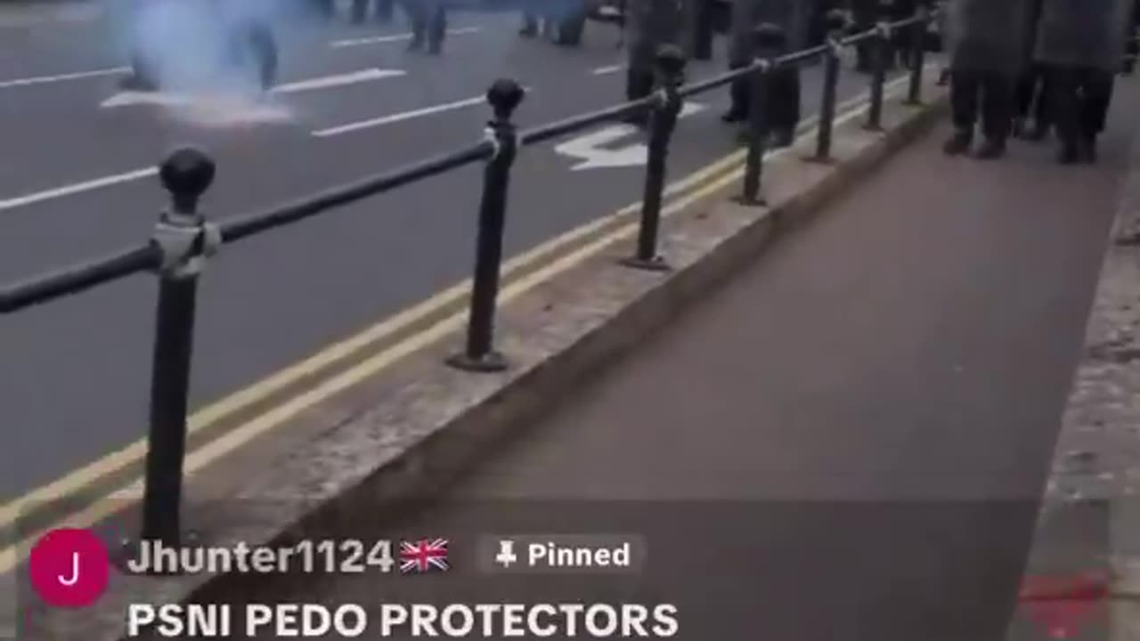 Ballymena Fireworks have been thrown at the PSNI.