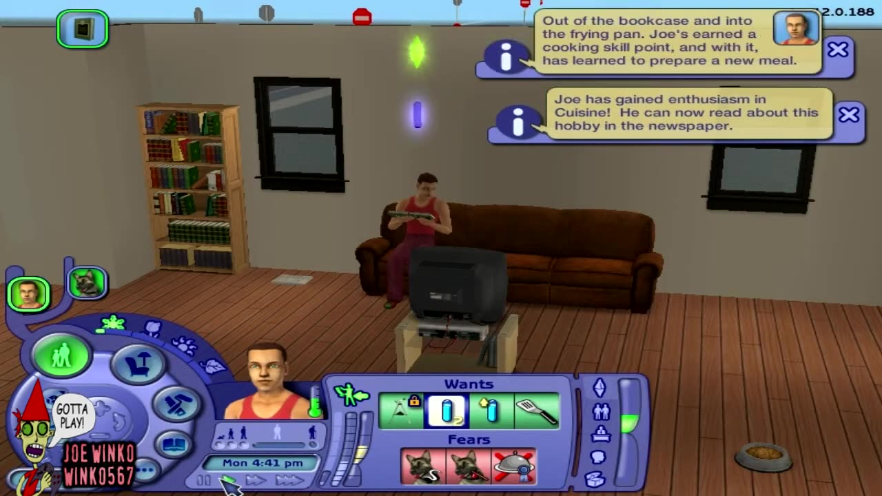2014 12 10 - Sims 2 Playthrough Slag Town 1x02 Joe Winko