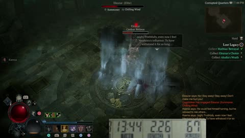 Playing Diablo 4 while riding exercise bike