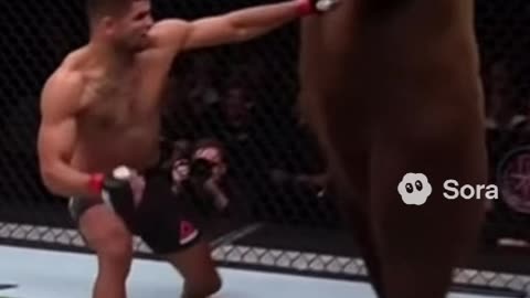 🥊🐻 UFC Fighter vs Brown Bear in the Octagon! 😱💥