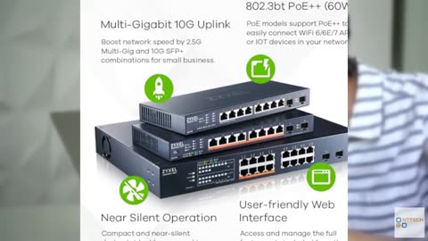 Zyxel 8-Port Multi-Gig 2.5G Switch | Cloud/Smart Managed | 2X 10G SFP+ | Desktop