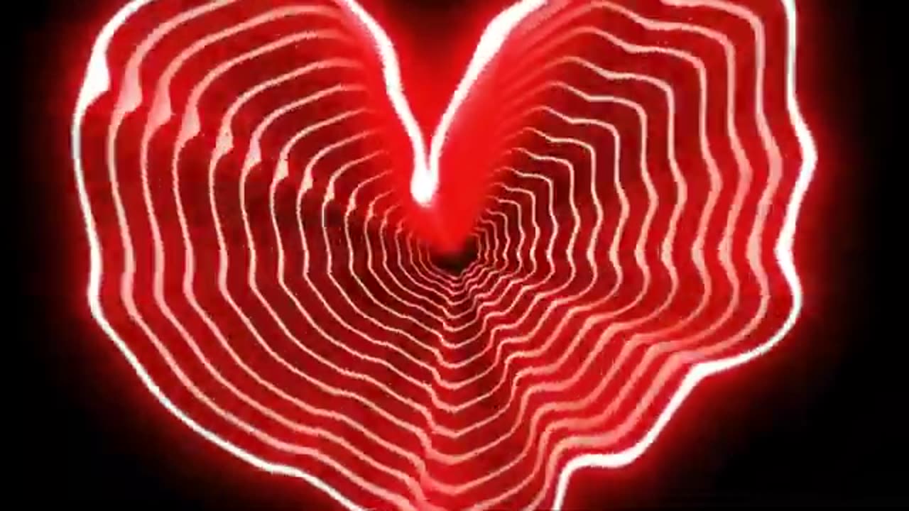 1145. Red neon heart beat for 10 hours