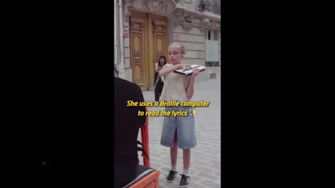 Quick Smile: Blind girl dreams of being singer. What are your worries in life?