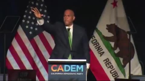Cory Booker Does Hand Gesture Similar to Elon’s and the Left Doesn’t Care