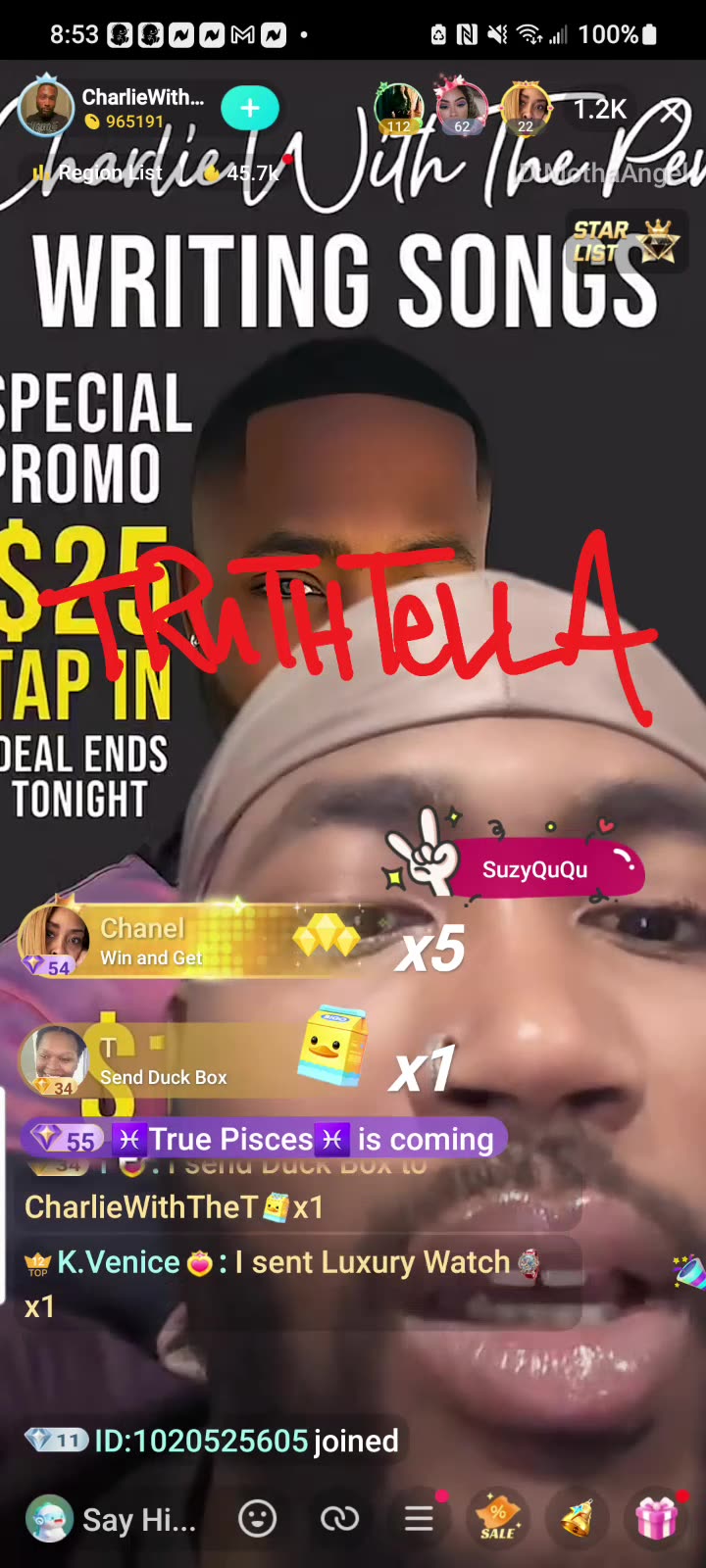 CHARLI GOING IN ON HOLLY