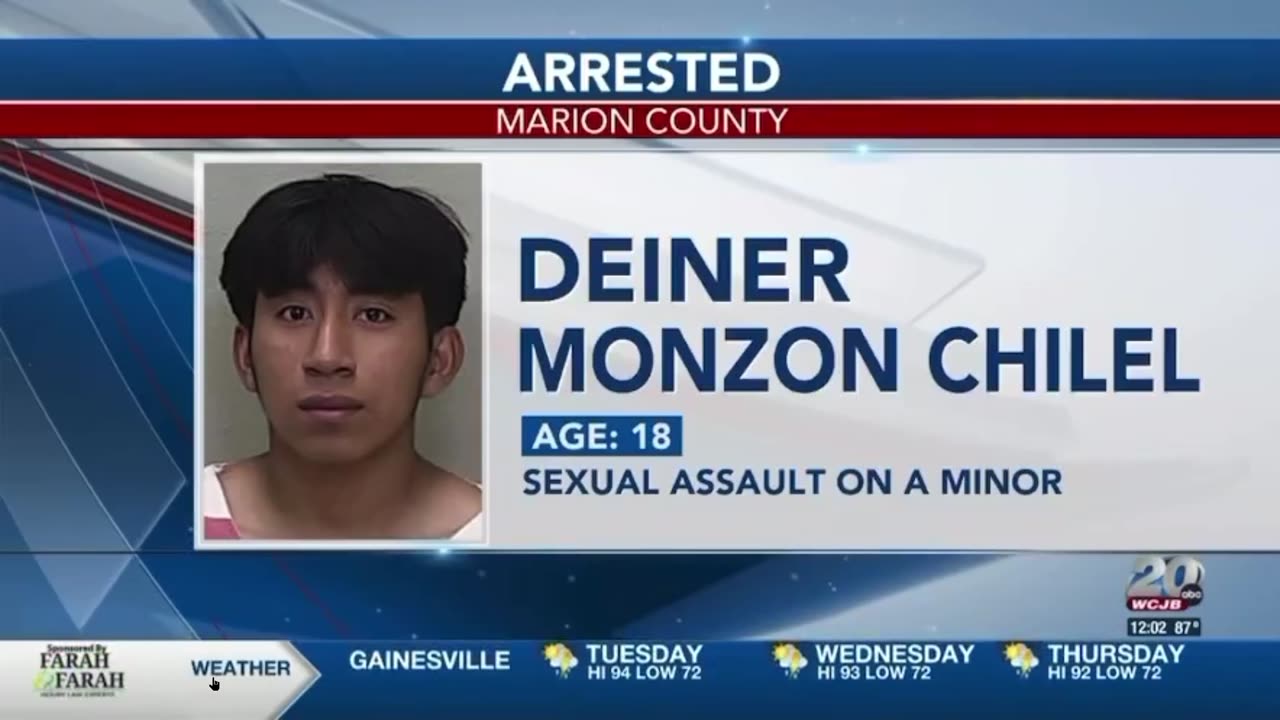 Sheriff’s arrest 18-year-old illegal alien for raping a boy under the age of 12.