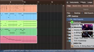 Exporting and Importing MIDI Instrument Tracks - Studio One Pro 7 Snapshots