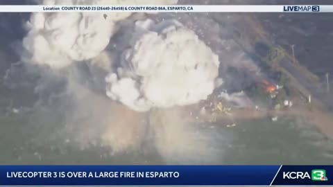 Fireworks warehouse explodes in Yolo County, California