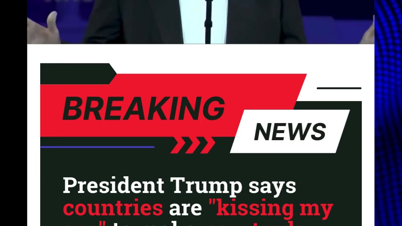 President Trump says countries are kissing my ass to make new trade deals- financialinsightdaily.com