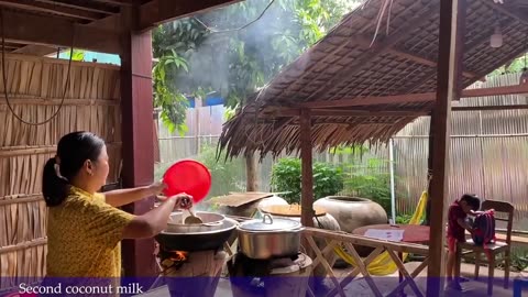Mommy Said '' It's good to eat nutritious vegetable '' - Healthy Soup For Family - Sreypov Life show