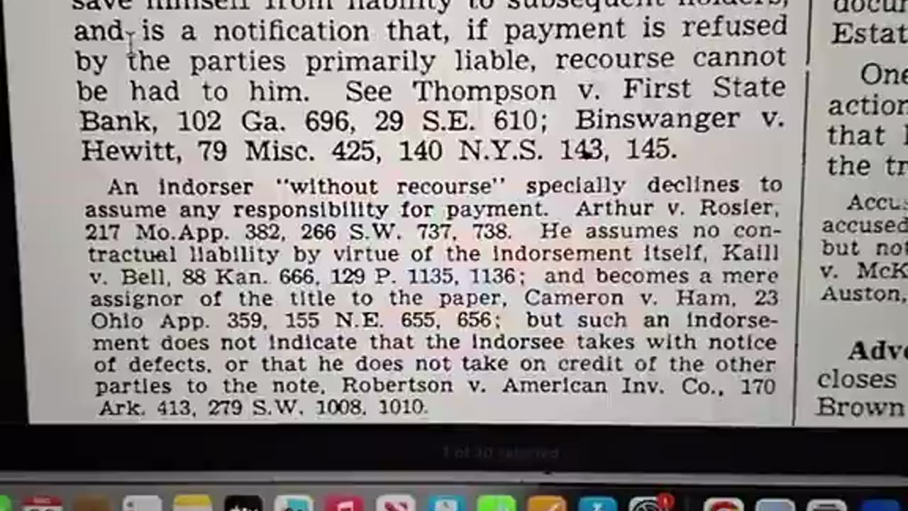 UCC 1-308 and without recourse