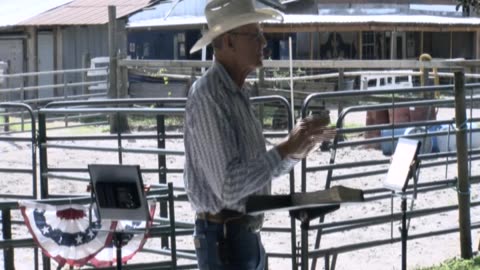 Skipper Calder & Cowboy-up Ministry bring horse training with a message at 11am.