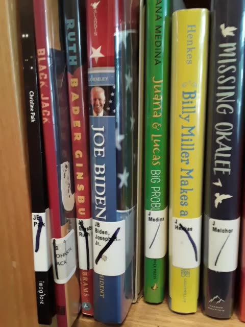 Biden book in the Kiddie section.