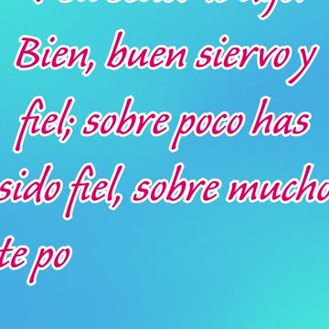 "El Gozo del Siervo Fiel" metao 25:21 #shorts #shortvideo #youtubeshorts #youtube #ytshorts #yt