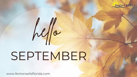 Hello September = Fall Prep Time in Southwest Florida!