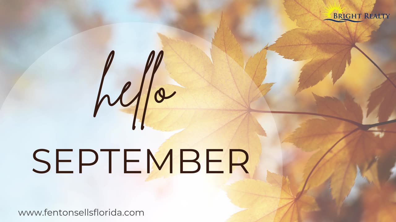 Hello September = Fall Prep Time in Southwest Florida!