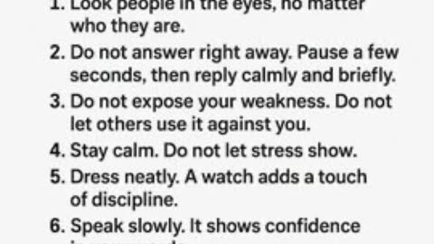 Master this and no one will shake you