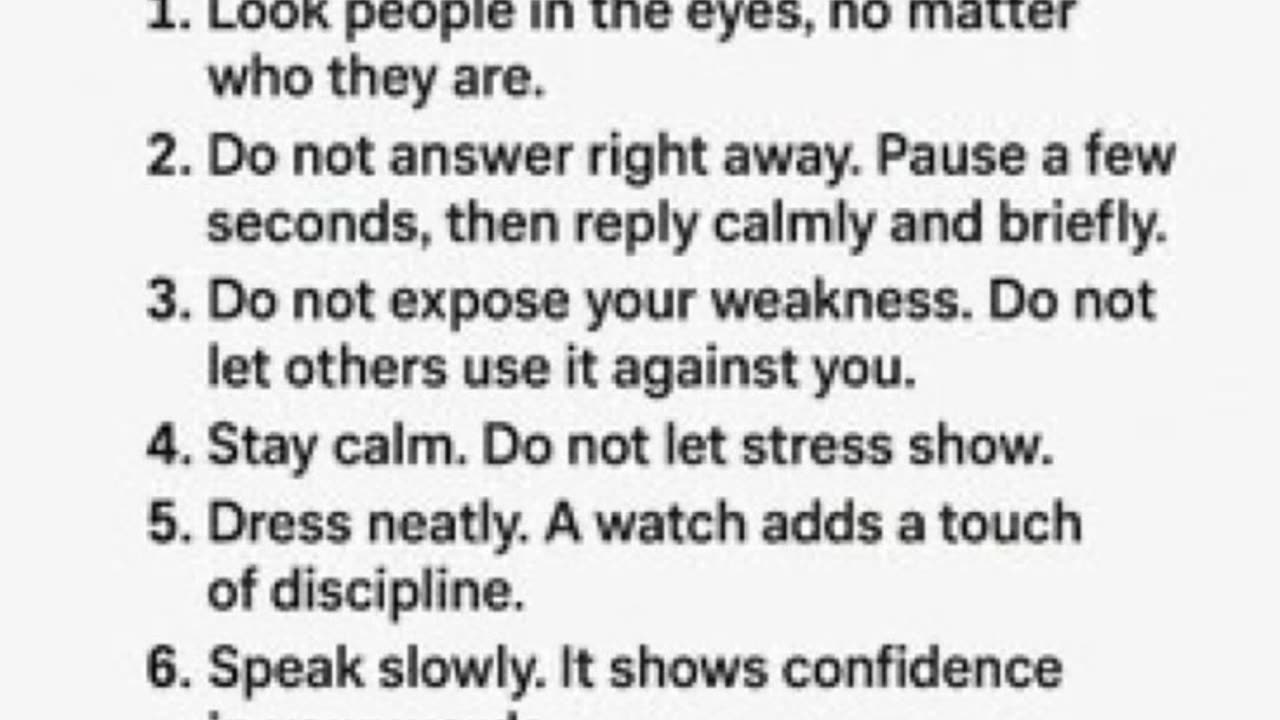 Master this and no one will shake you