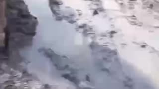 Russian Soldiers Drive Into a Swamp