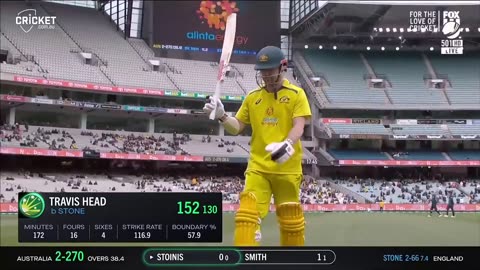 Travis Head runs 152 off 130 balls against England frist match