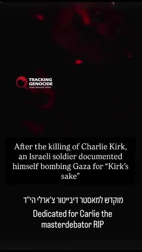 After the killing of Charlie Kirk an Israeli soldier films himself