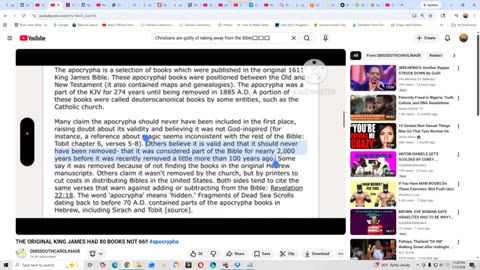 Christians are guilty of taking away from the Bible 📖📖📖 - GMS - Greatmillstone