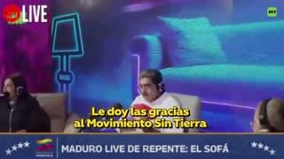Nicolás Maduro da las gracias al Movimiento Sin Tierra de Brasil