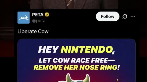 PETA Wants Nintendo to Remove Cow’s Nose Ring in ‘Mario Kart World’