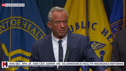 🇺🇸 HHS Sec. Robert F. Kennedy Jr. & CDC Admin. Dr. Oz Deliver MAHA Updates on Health Insurance [LIVE]