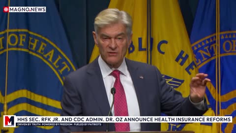 🇺🇸 HHS Sec. Robert F. Kennedy Jr. & CDC Admin. Dr. Oz Deliver MAHA Updates on Health Insurance [LIVE]