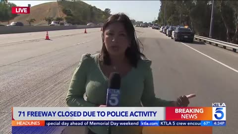Police shooting closes northbound 71 Freeway