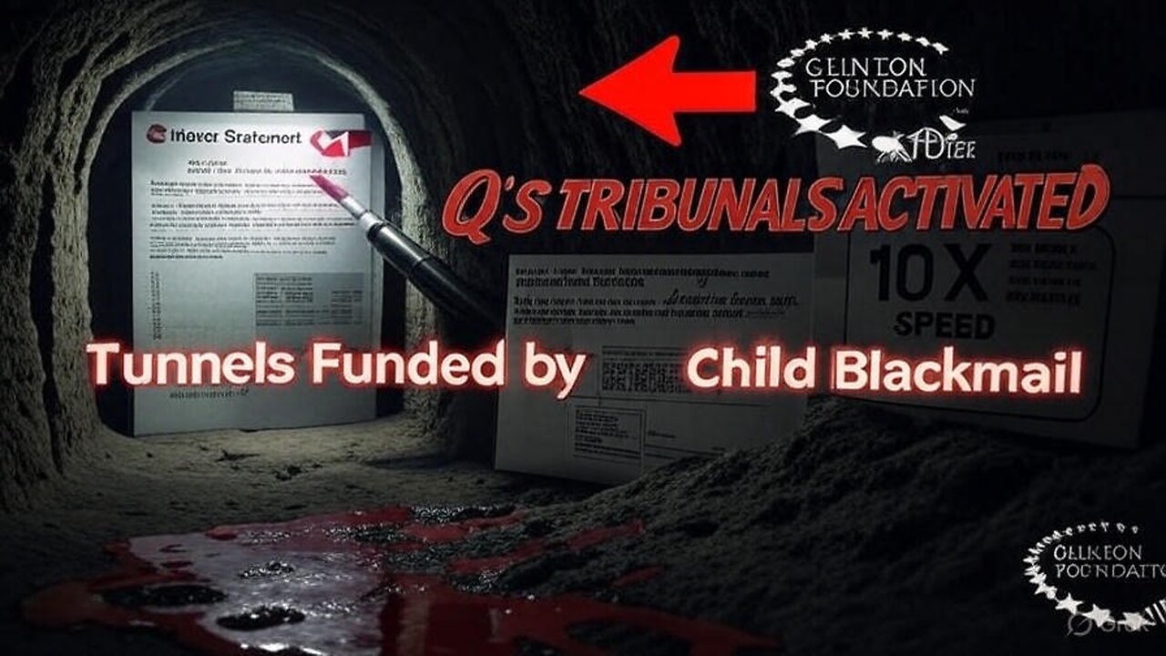 🚨 EPSTEIN TUNNELS UNSEALED: Clinton Foundation $81M Child Blackmail Scheme! (Q's Military Tribunals Activated)