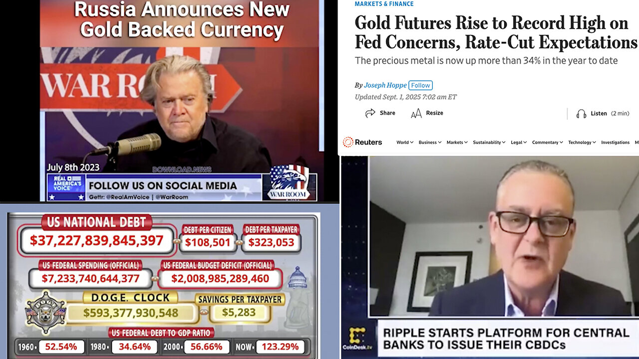 $3,500 Per Oz Gold? $50 Per Oz Silver? Precious Metals Pushing Upward? + "Gold trades near record highs on US rate cut bets; silver at 14-year high" - Reuters (9/1/25) + Gold Futures Rise to Record High on Fed Concerns - WSJ