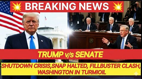 AI EXPLAIN BREAKING NEWS 1ST NOVEMBER 2025 TRUMP vs SENATE|U.S. Political Crisi| Government Shutdown Day 30 +|